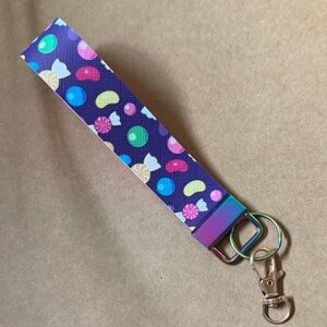 Candy Print Keychain Wristlet